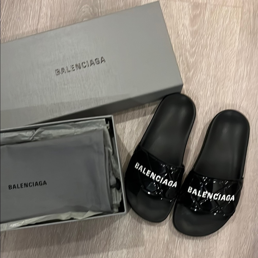 Balenciaga Black Women's Slippers